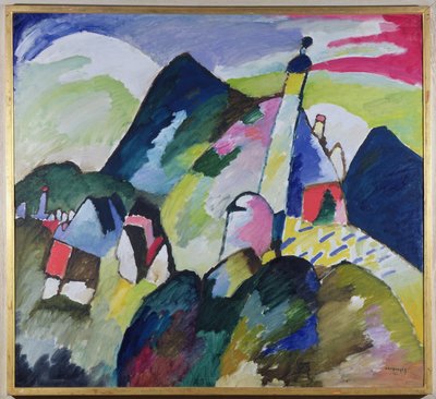 Murnau with Church II, 1910 by Wassily Kandinsky